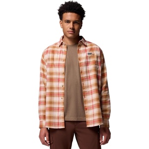 Columbia Men’s Cornell Woods Flannel Long Sleeve Shirt(Mtn Red Backland Tartan)