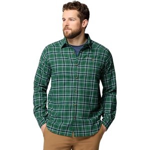 Columbia Men’s Cornell Woods Flannel Long Sleeve Shirt(Rain Forest Quad Check)