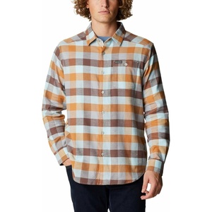 Columbia Men’s Cornell Woods Flannel Long Sleeve Shirt(Sky Blue Multi Buffalo Check)