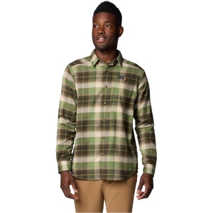 Columbia Men’s Cornell Woods Flannel Long Sleeve Shirt(Stone Green Classic Multi Tartan)