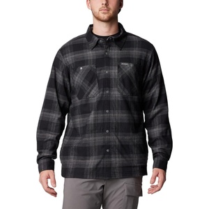 Columbia Men’s Cornell Woods Fleece Lined Shirt Jacket(Blackuffalo Tartan)