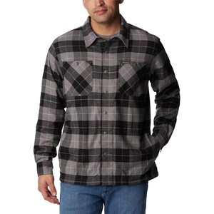 Columbia Men’s Cornell Woods Fleece Lined Shirt Jacket(City Grey/Blue Stone Woodsman Tartan)