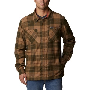 Columbia Men’s Cornell Woods Fleece Lined Shirt Jacket(Delta/Warp Red Woodsman Tartan)