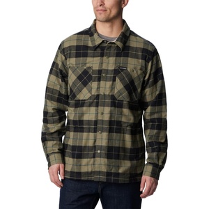 Columbia Men’s Cornell Woods Fleece Lined Shirt Jacket(Stone Green/Dark Stone Woodsman Tartan)