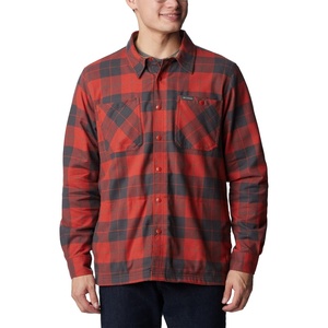 Columbia Men’s Cornell Woods Fleece Lined Shirt Jacket(Warp Red/Delta Woodsman Tartan)