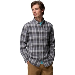 Columbia Mens Rapid Rivers II Long Sleeve Shirt(Black Everywhere Plaid)