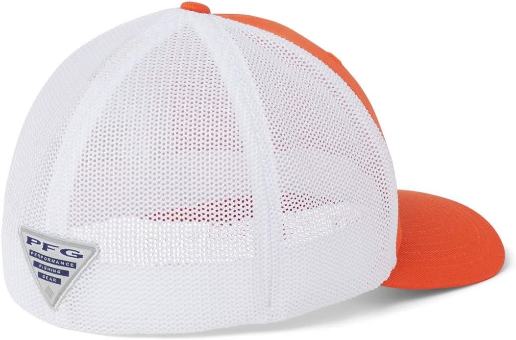 image:imageColumbia NCAA UnisexAdult PFG Mesh Ball Cap LargeXLargeAub Spark Orange