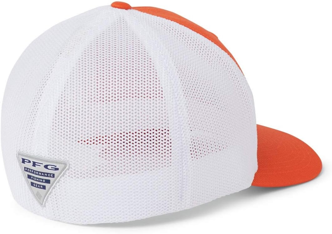 image:imageColumbia NCAA UnisexAdult PFG Mesh Ball Cap LargeXLargeCle Spark Orange