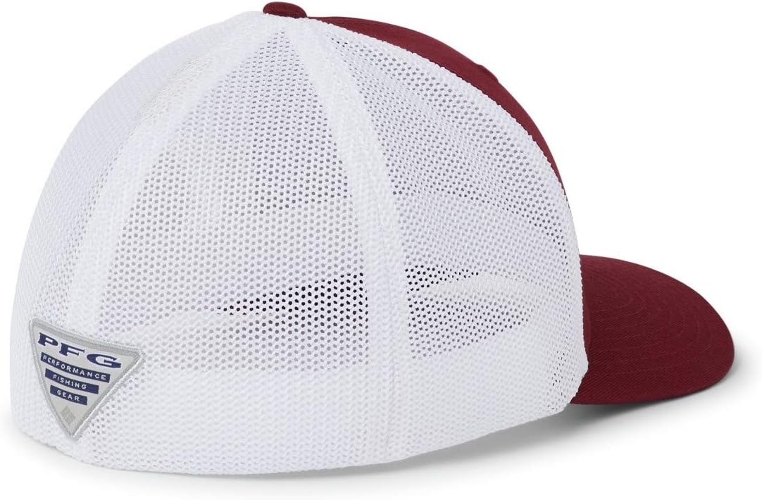 image:imageColumbia NCAA UnisexAdult PFG Mesh Ball Cap LargeXLargeFsu Cabernet