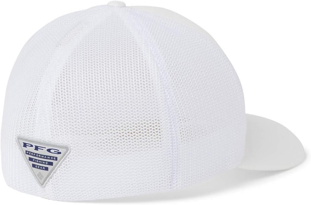 image:imageColumbia NCAA UnisexAdult PFG Mesh Ball Cap LargeXLargeWhite