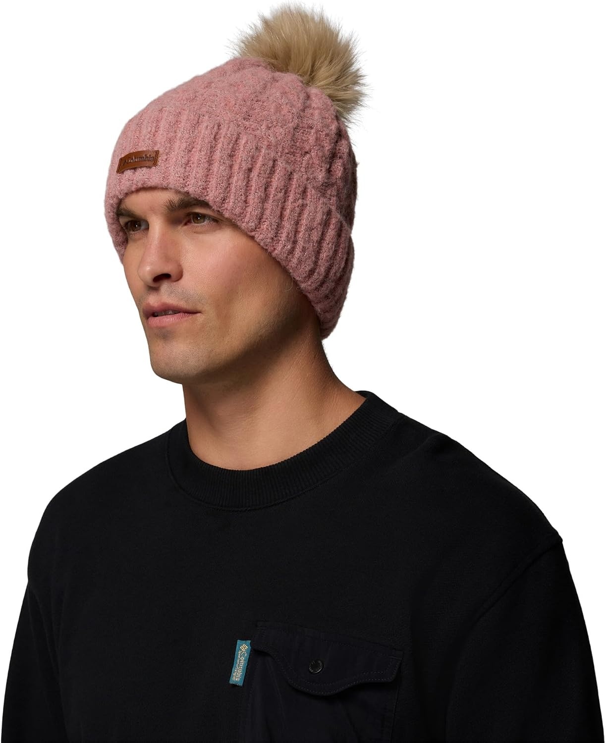 image:imageColumbia Unisex Adult Winter Blur II BeanieEraser Pink