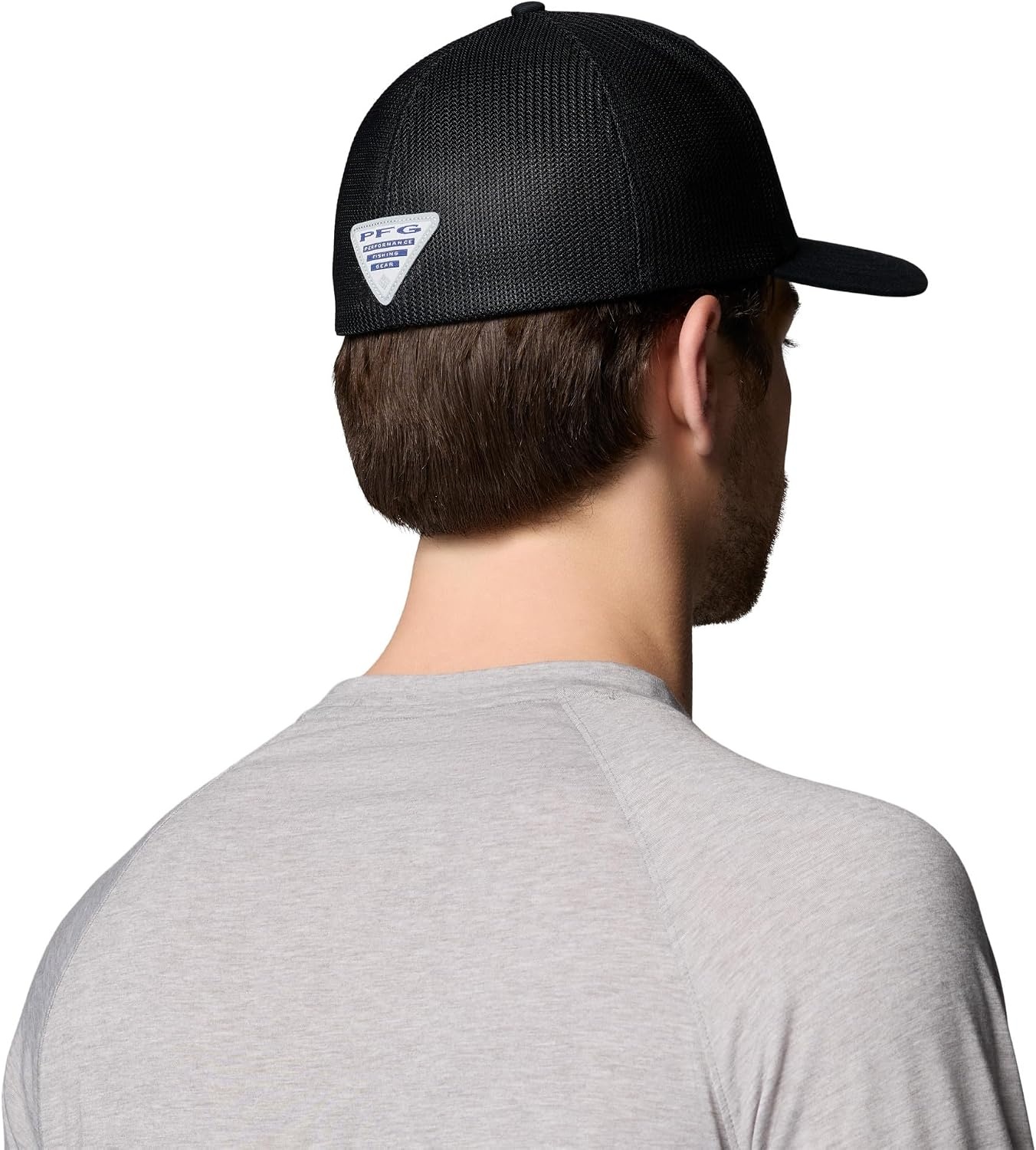 image:imageColumbia Unisex Collegiate PFG Mesh Fish Flag Ball CapWv Black