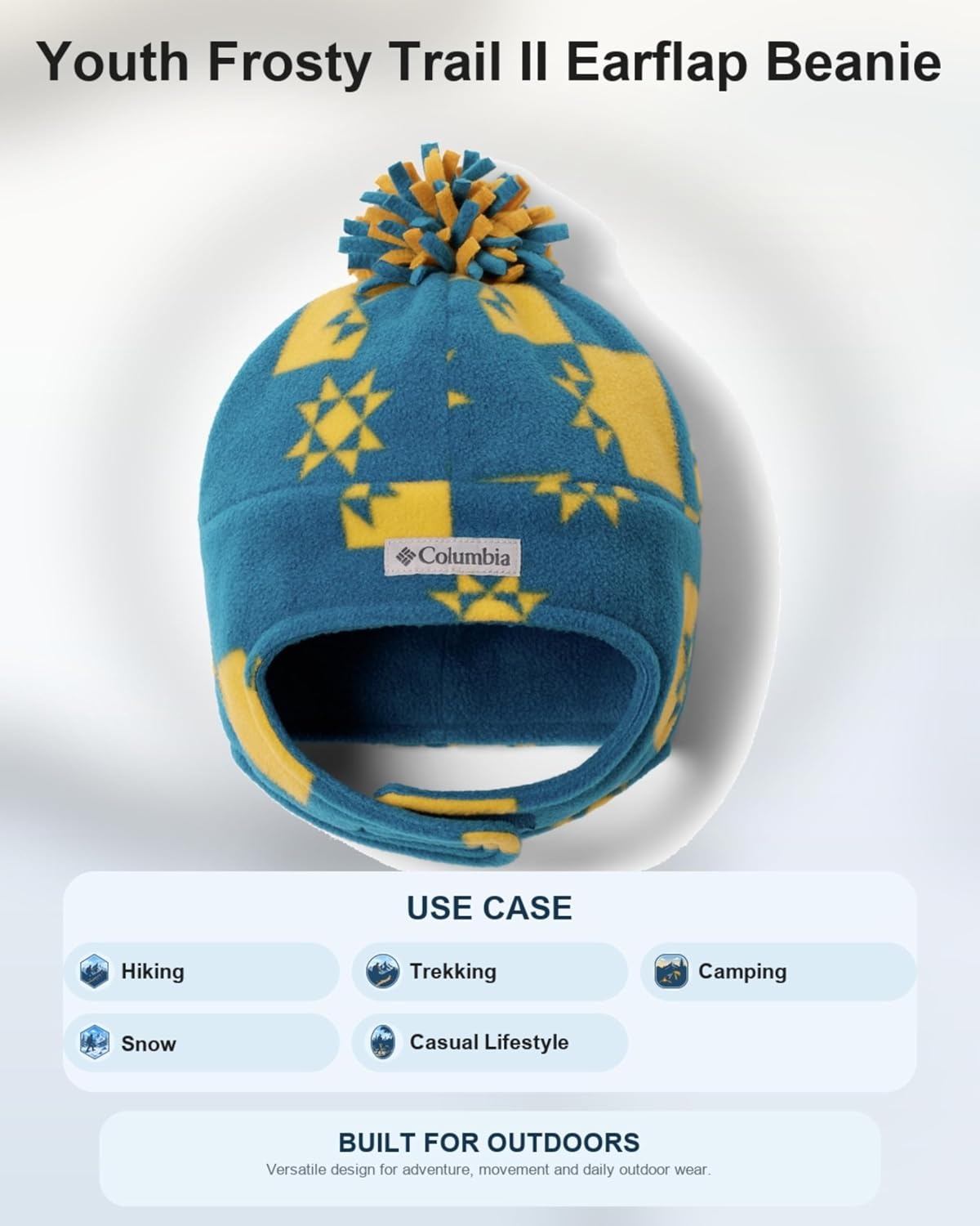 image:imageColumbia Unisex Kids Frosty Trail II Earflap BeaniePhoenix BlueBoxstar