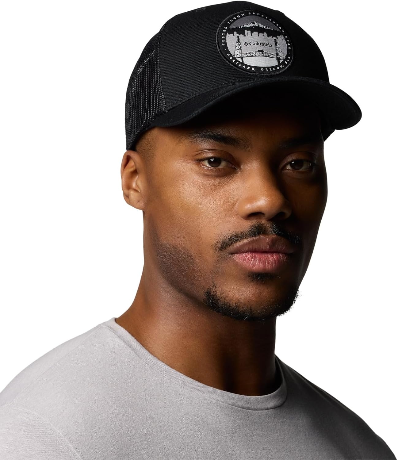 image:imageColumbia Unisex Mesh Snap BackBlackPdx Cityscape