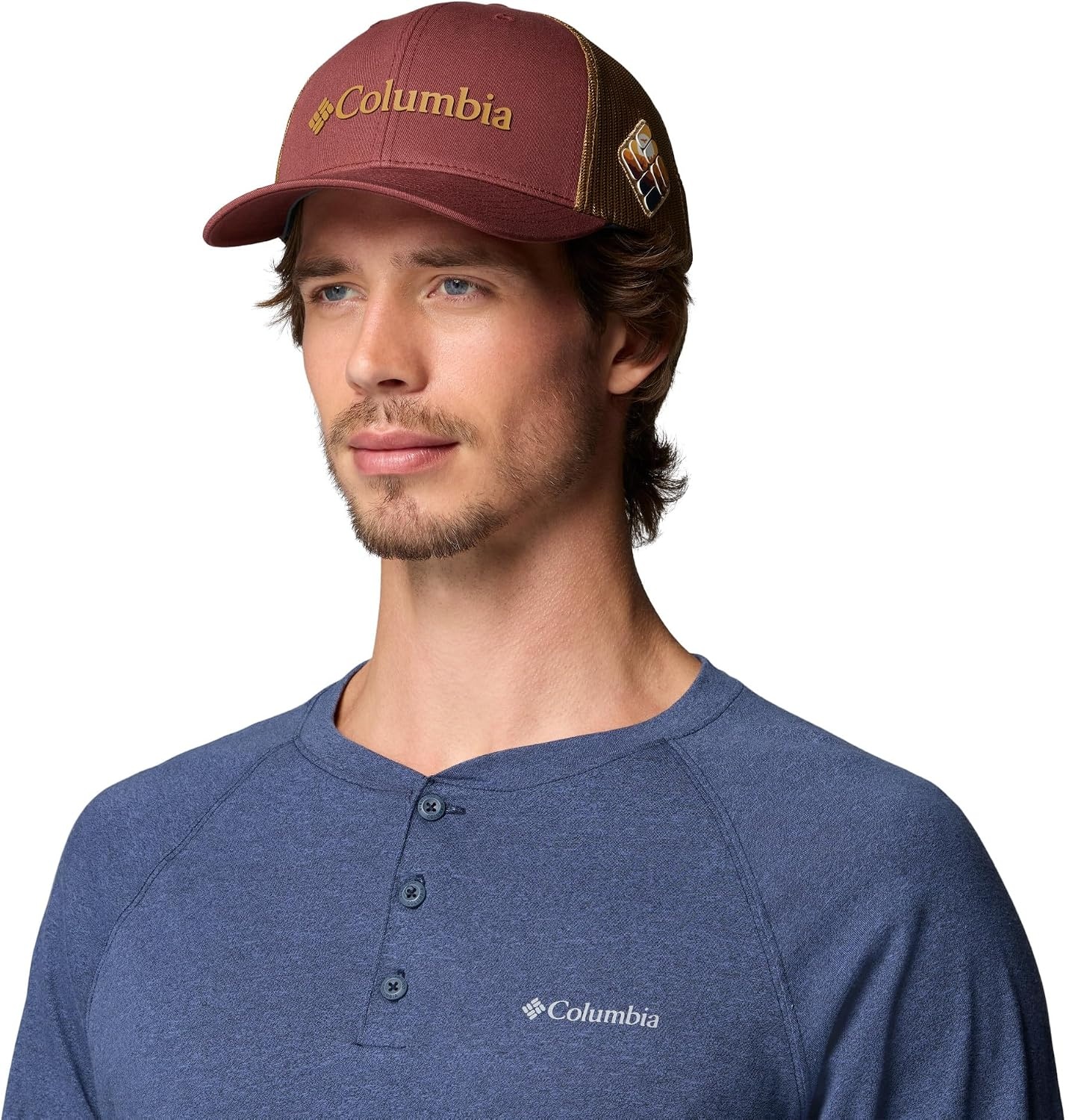 image:imageColumbia Unisex Mesh Snap BackRed RocksDeltaDesert Side Hit