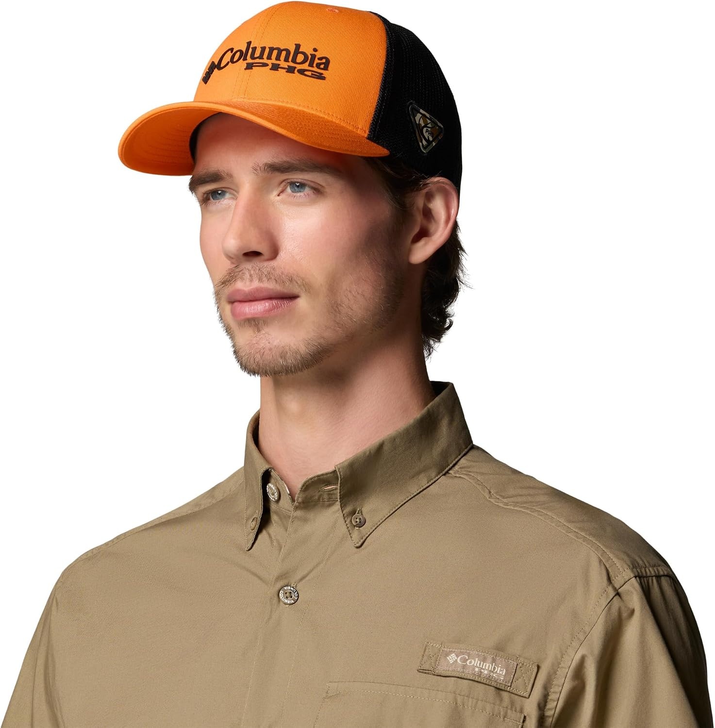 image:imageColumbia Unisex PHG Logo Mesh Ball CapBlazeBlackBlack CamoTri Antler