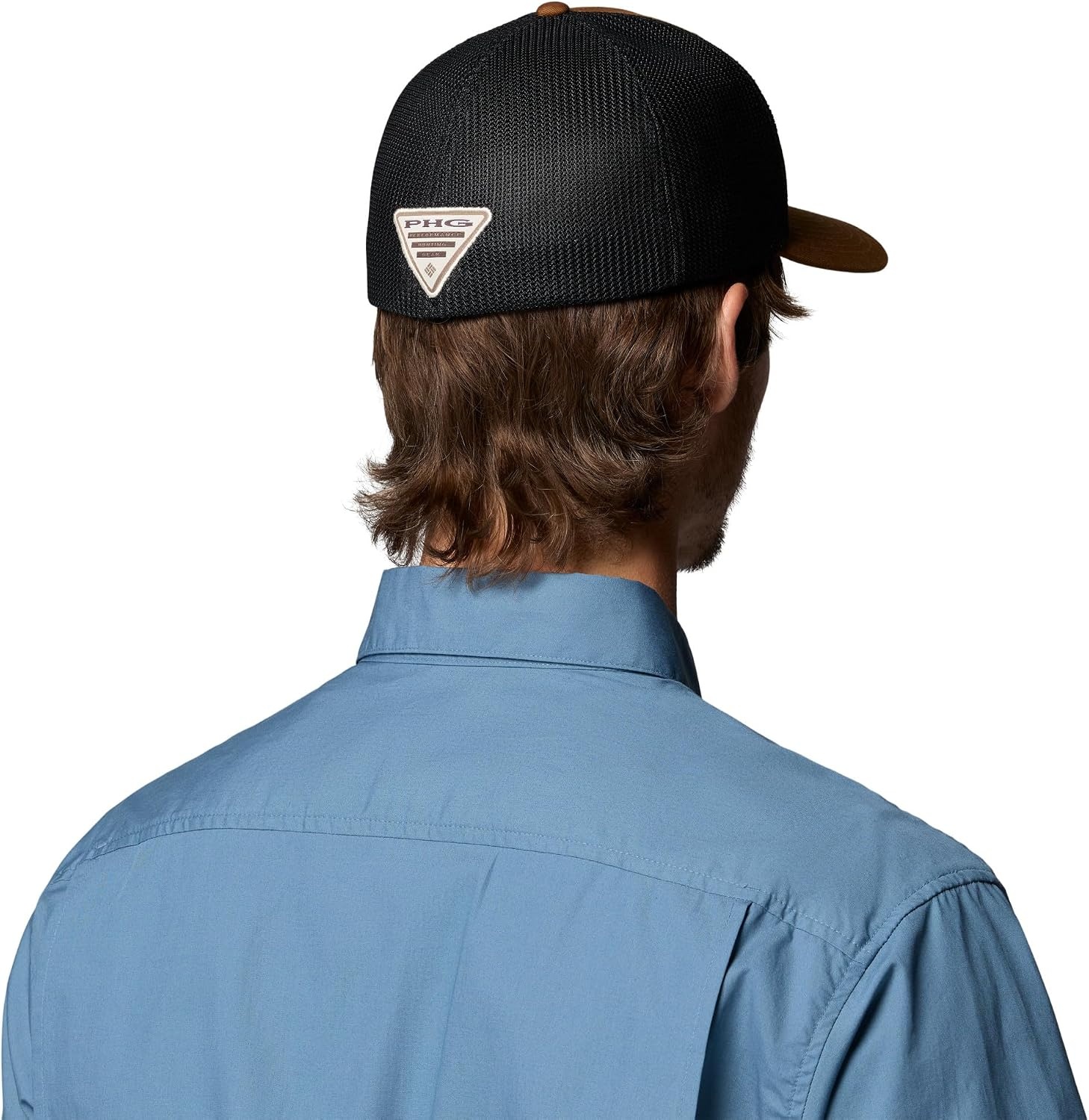 image:imageColumbia Unisex PHG Logo Mesh Ball CapWalnutBlackFossil CamoTri Antler