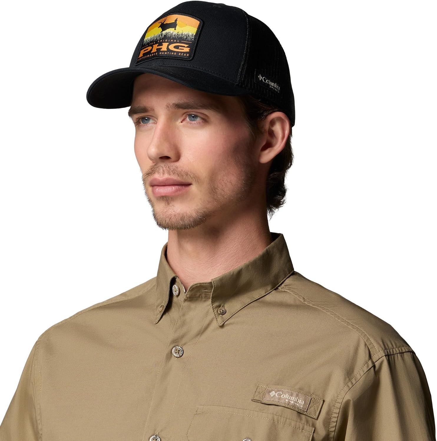 image:imageColumbia Unisex PHG Patch Mesh Snap BackBlackPhg Buck