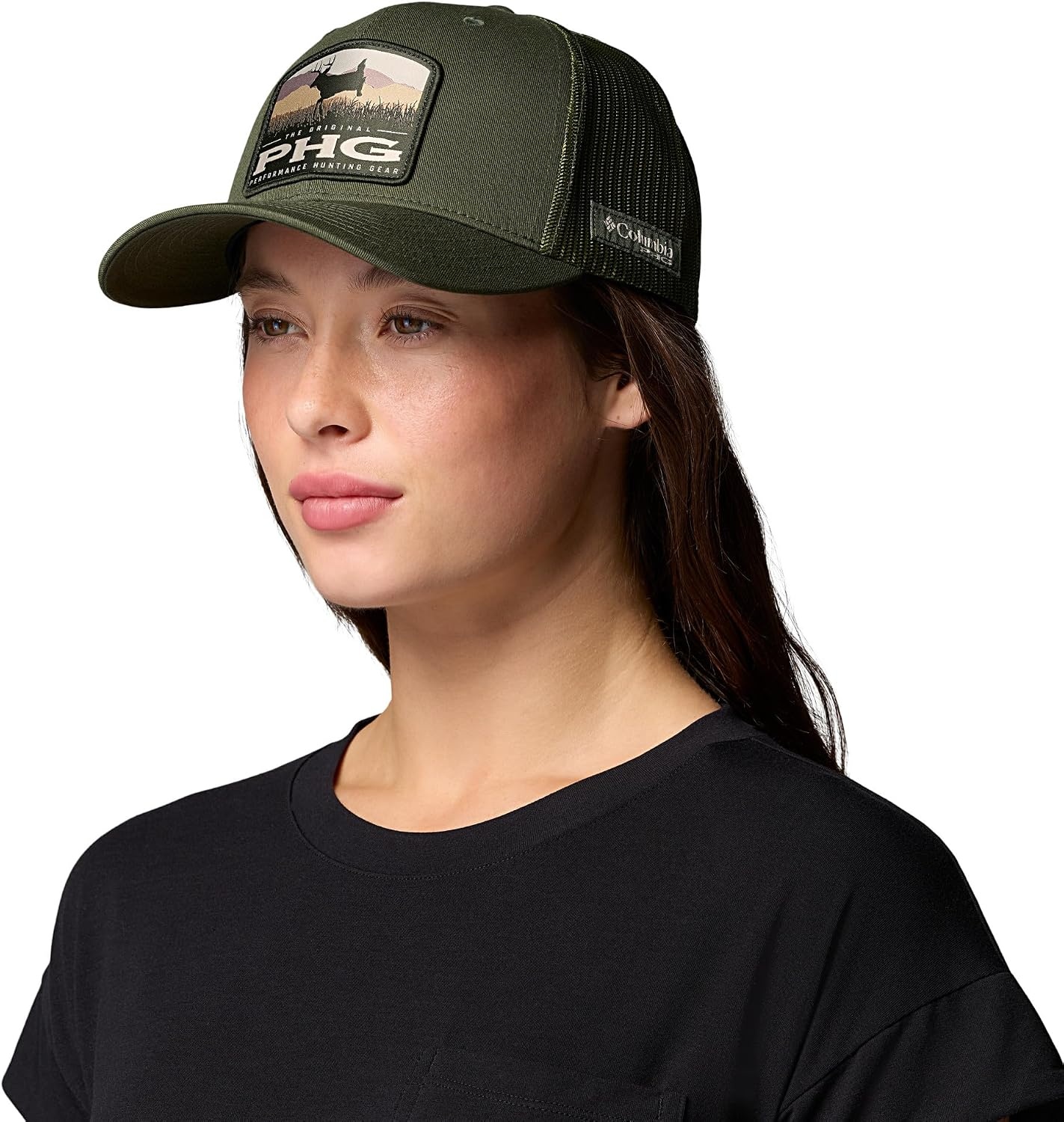 image:imageColumbia Unisex PHG Patch Mesh Snap BackSurplus Green Phg Buck