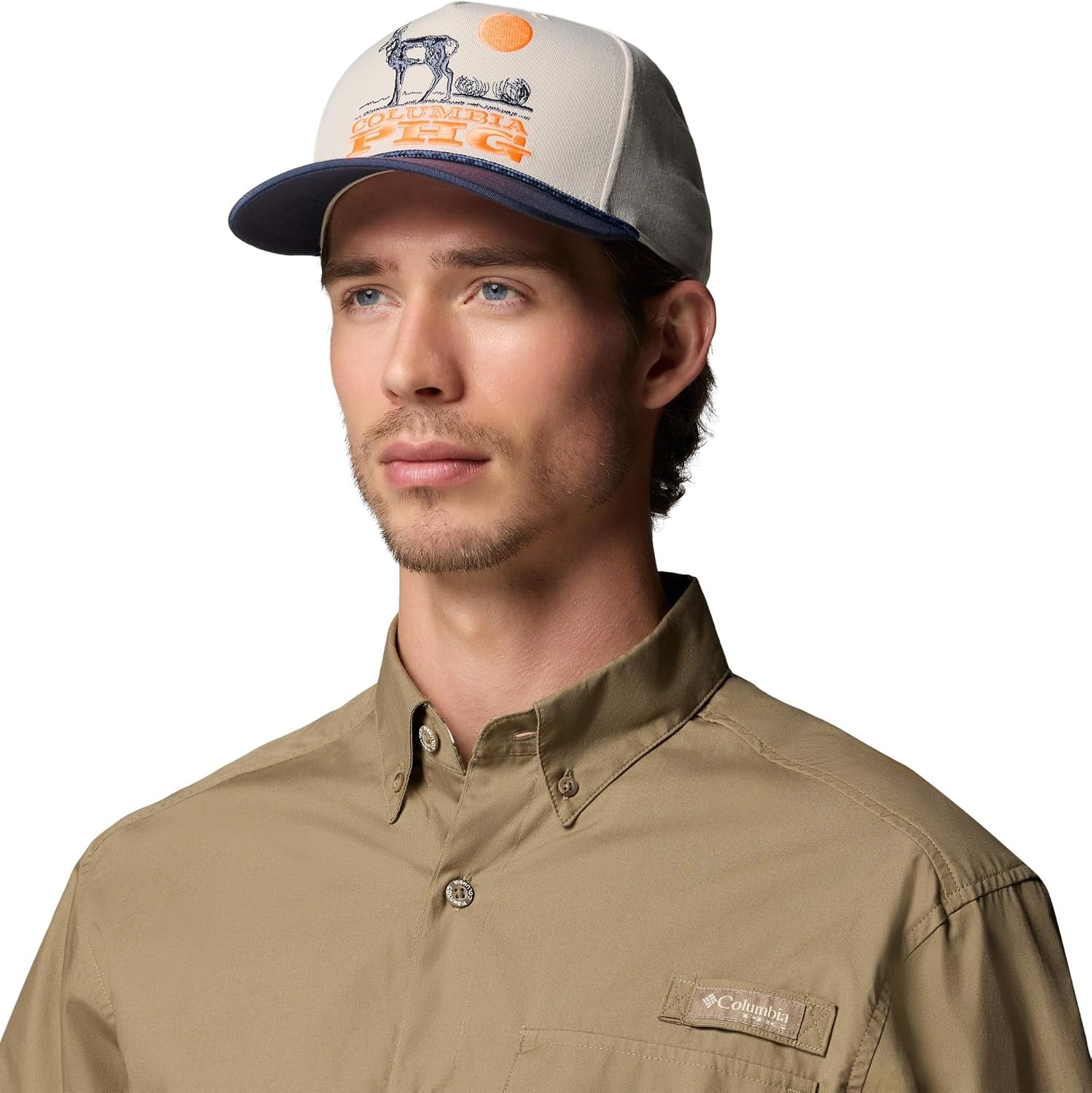 image:imageColumbia Unisex PHG Western SnapbackDark StoneNocturnal Pronghorn