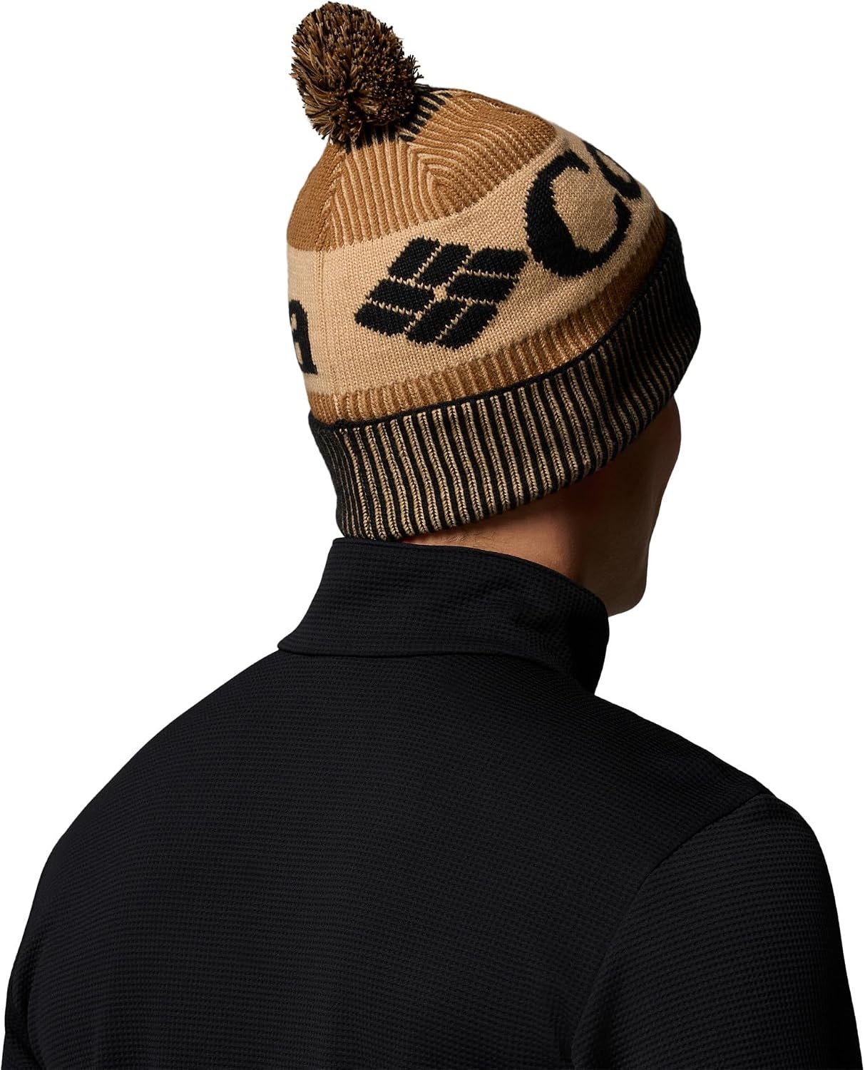 image:imageColumbia Unisex Polar Powder III BeanieBlackCamel BrownCanoe