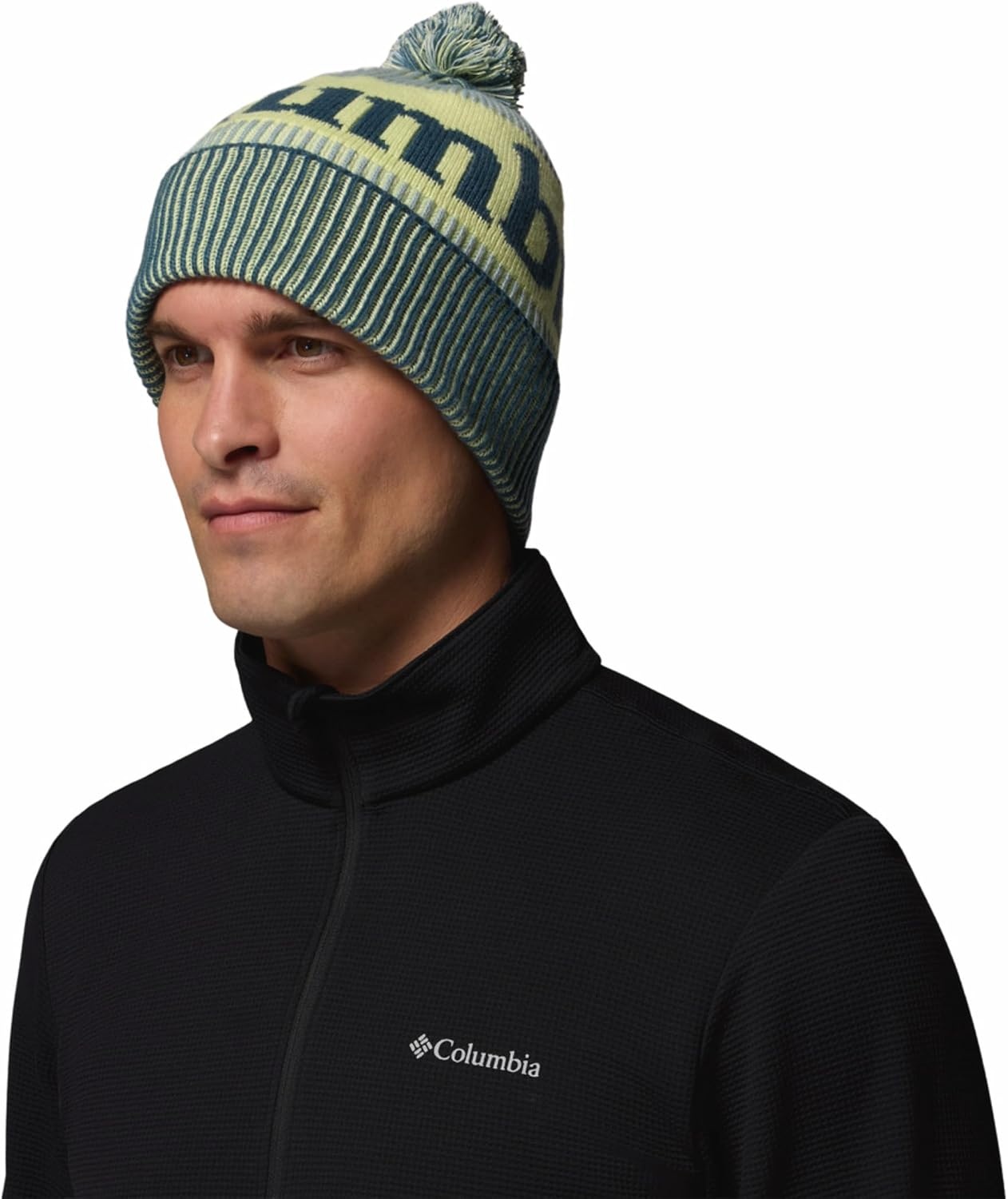 image:imageColumbia Unisex Polar Powder III BeanieEverblueCrushed BlueCitron Haze