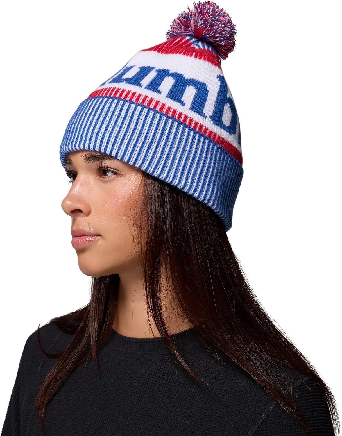 image:imageColumbia Unisex Polar Powder III BeanieMountain BlueMountain RedWhite