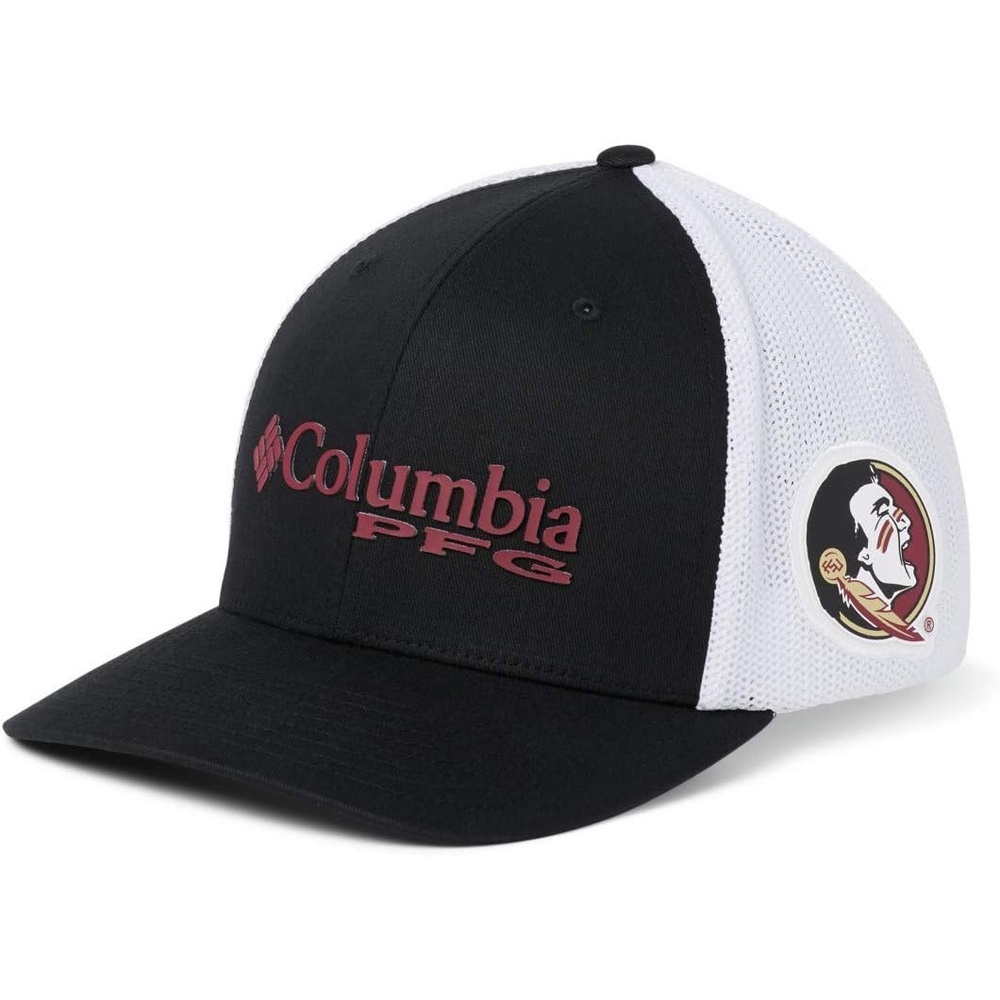 image:imageColumbia NCAA UnisexAdult PFG Mesh Ball Cap LargeXLargeFsu Black