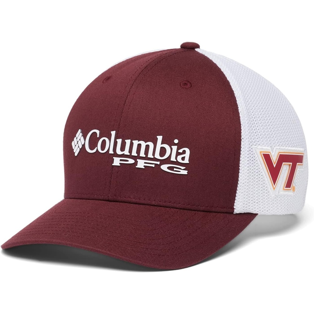 image:imageColumbia NCAA UnisexAdult PFG Mesh Ball Cap LargeXLargeVt Deep Maroon