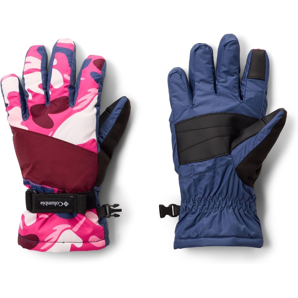 image:imageColumbia Unisex Kids Core III Printed GlovePink Ice UniflaugeRich Wine