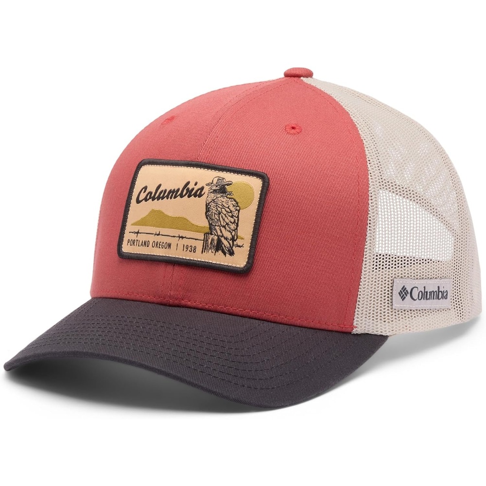 image:imageColumbia Unisex Mesh Snap BackWashed RedSharkDark StoneIron