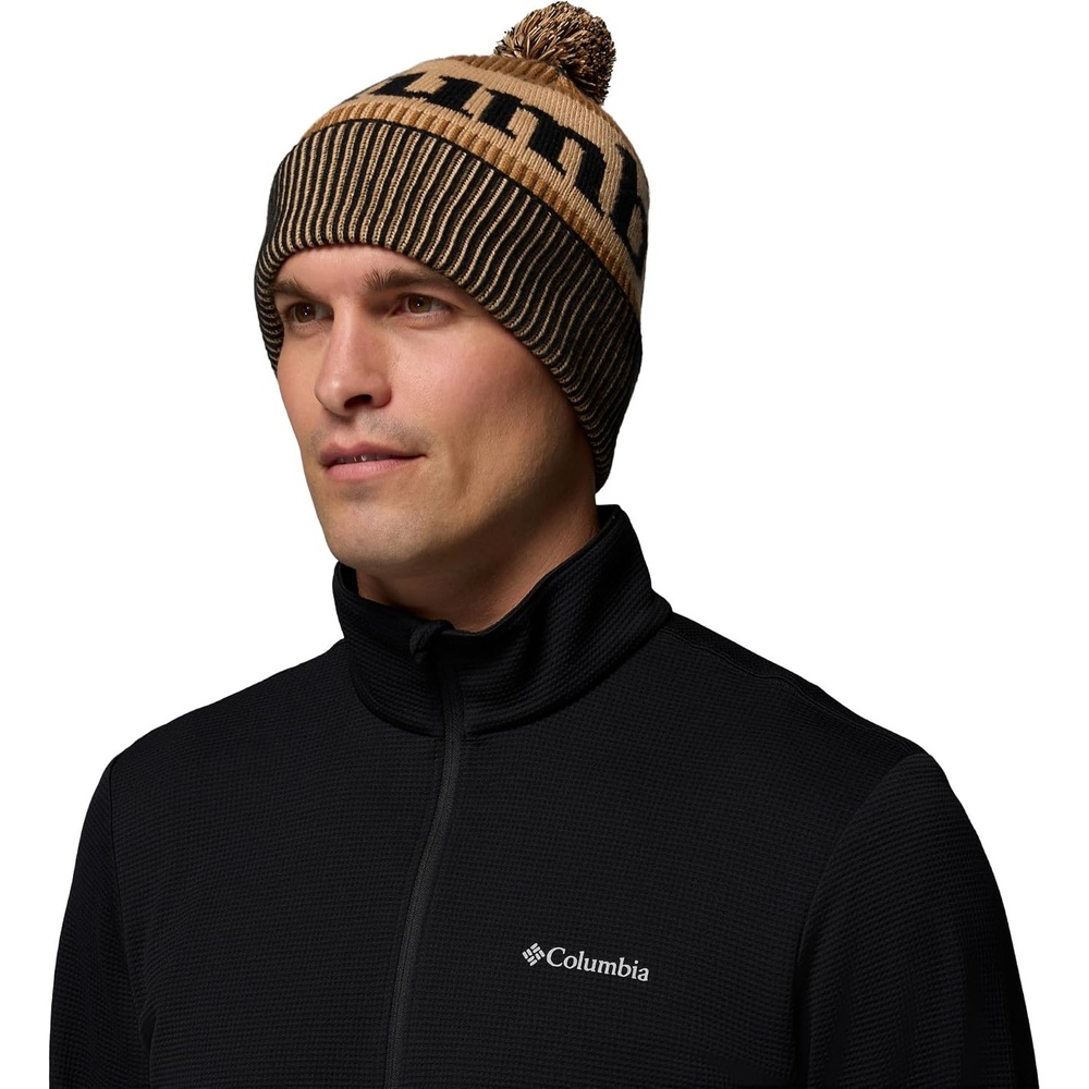 image:imageColumbia Unisex Polar Powder III BeanieBlackCamel BrownCanoe