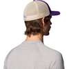 Columbia Unisex Collegiate PFG Mesh Fish Flag Ball Cap(Lsu – Vivid Purple/Ancient Fossil)