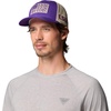 Columbia Unisex Collegiate PFG Mesh Fish Flag Ball Cap(Lsu – Vivid Purple/Ancient Fossil)