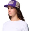 Columbia Unisex Collegiate PFG Mesh Fish Flag Ball Cap(Lsu – Vivid Purple/Ancient Fossil)