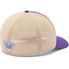 Columbia Unisex Collegiate PFG Mesh Fish Flag Ball Cap(Lsu – Vivid Purple/Ancient Fossil)