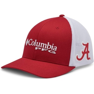 Columbia NCAA Unisex-Adult PFG Mesh Ball Cap Large/X-Large(Ala – Red Velvet)