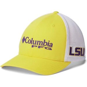 Columbia NCAA Unisex-Adult PFG Mesh Ball Cap Large/X-Large(Lsu – Collegiate Yellow)