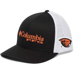 Columbia NCAA Unisex-Adult PFG Mesh Ball Cap Large/X-Large(Osu – Black)