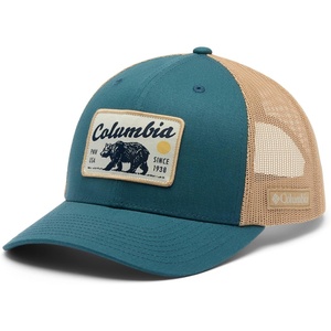 Columbia Unisex Mesh Snap Back(Everblue/Pnw Bear)