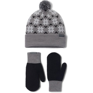 Columbia Women’s Snowflake Beanie and Mitten Set(City Grey Heather/Columbia Grey/)