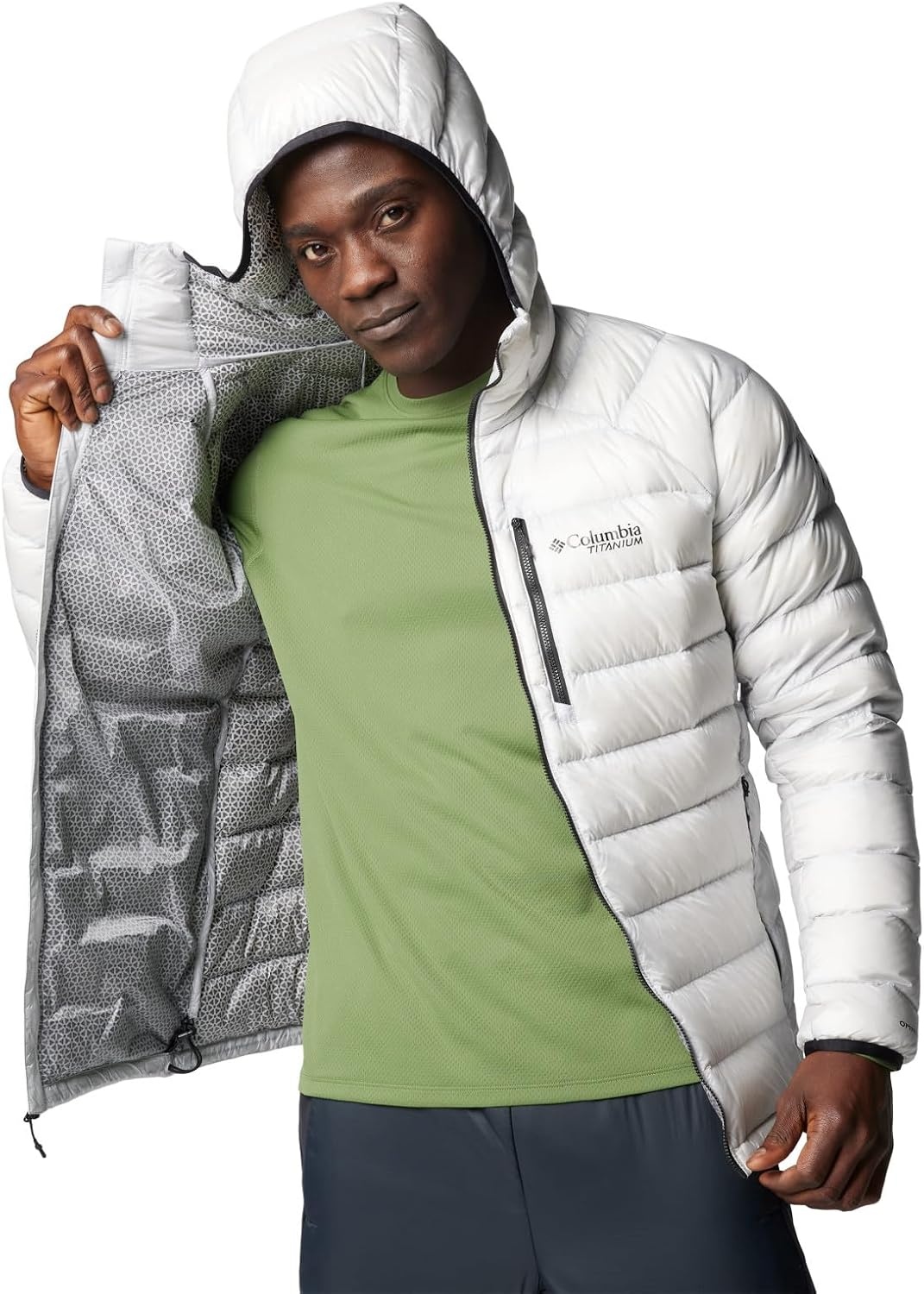 image:imageColumbia Arctic Crest Down Hooded JacketNimbus Grey