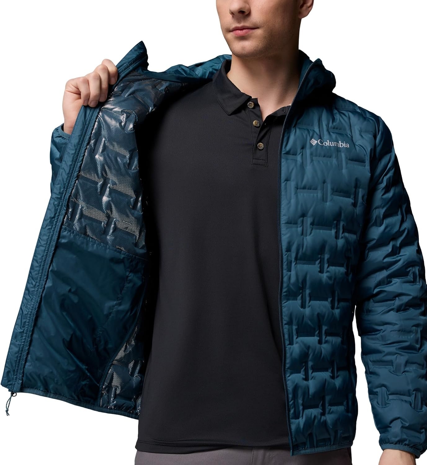 image:imageColumbia Mens Delta Ridge II Down Hooded JacketEverblue
