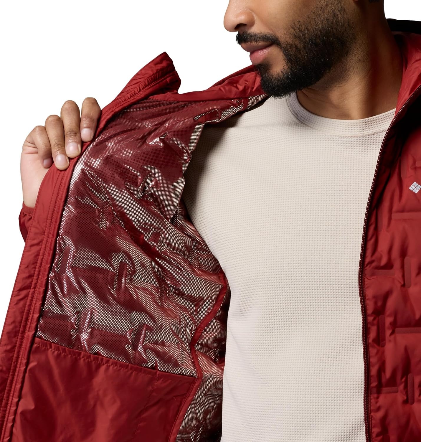 image:imageColumbia Mens Delta Ridge II Down Hooded JacketRed Oxide