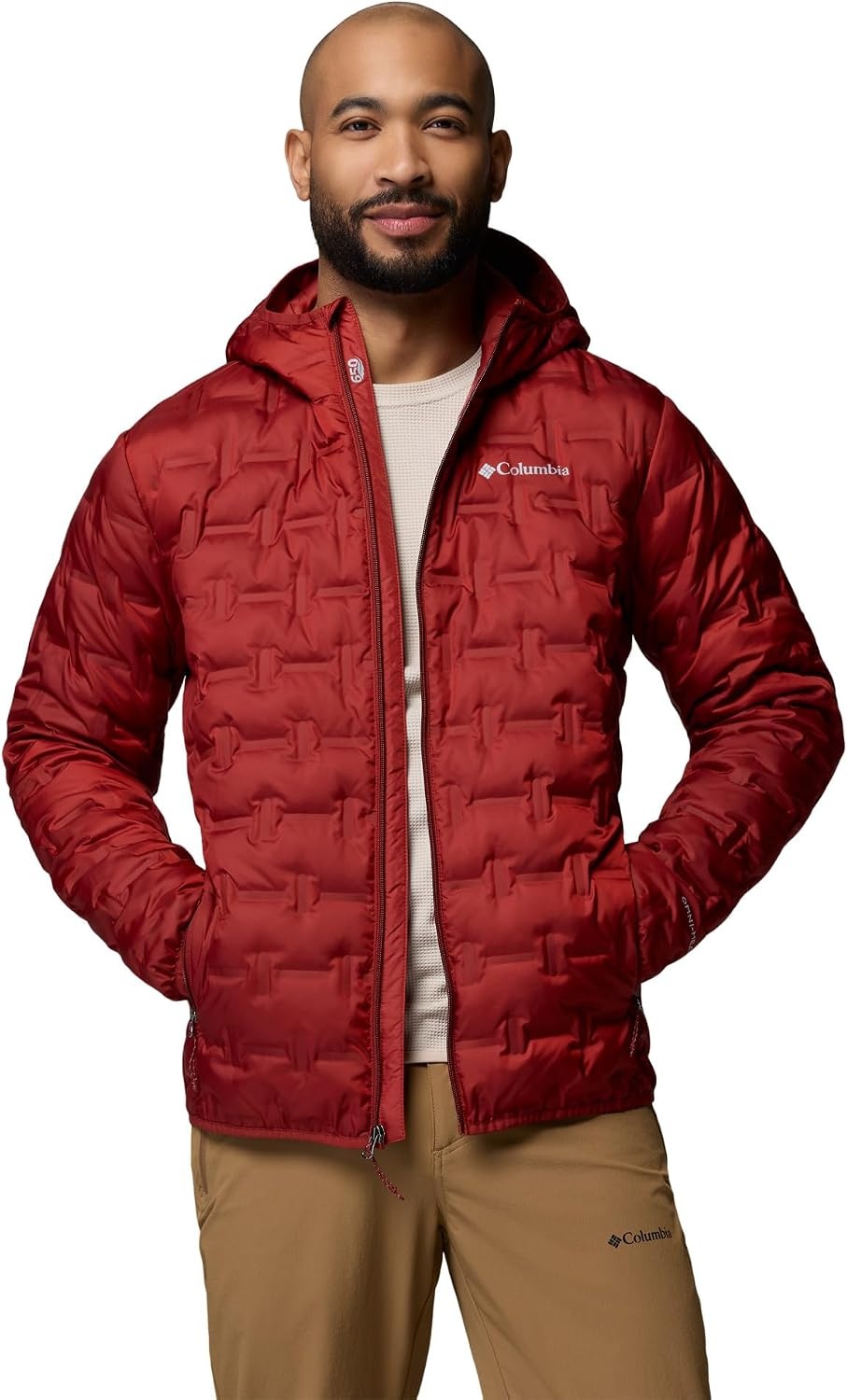 image:imageColumbia Mens Delta Ridge II Down Hooded JacketRed Oxide