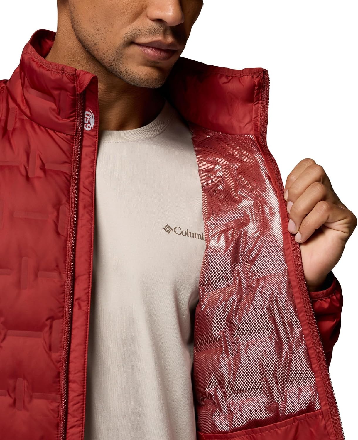 image:imageColumbia Mens Delta Ridge II Down JacketRed Oxide