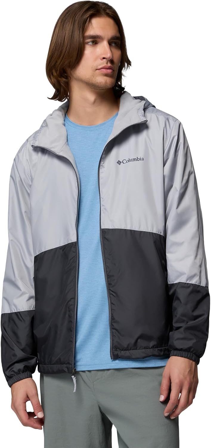 image:imageColumbia Mens Hazen Pines Lined WindbreakerColumbia GreyShark