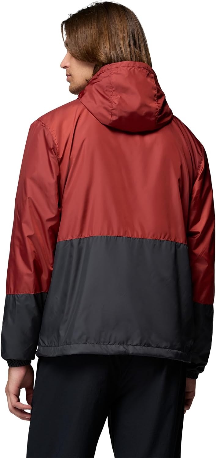 image:imageColumbia Mens Hazen Pines Lined WindbreakerRed OxideShark