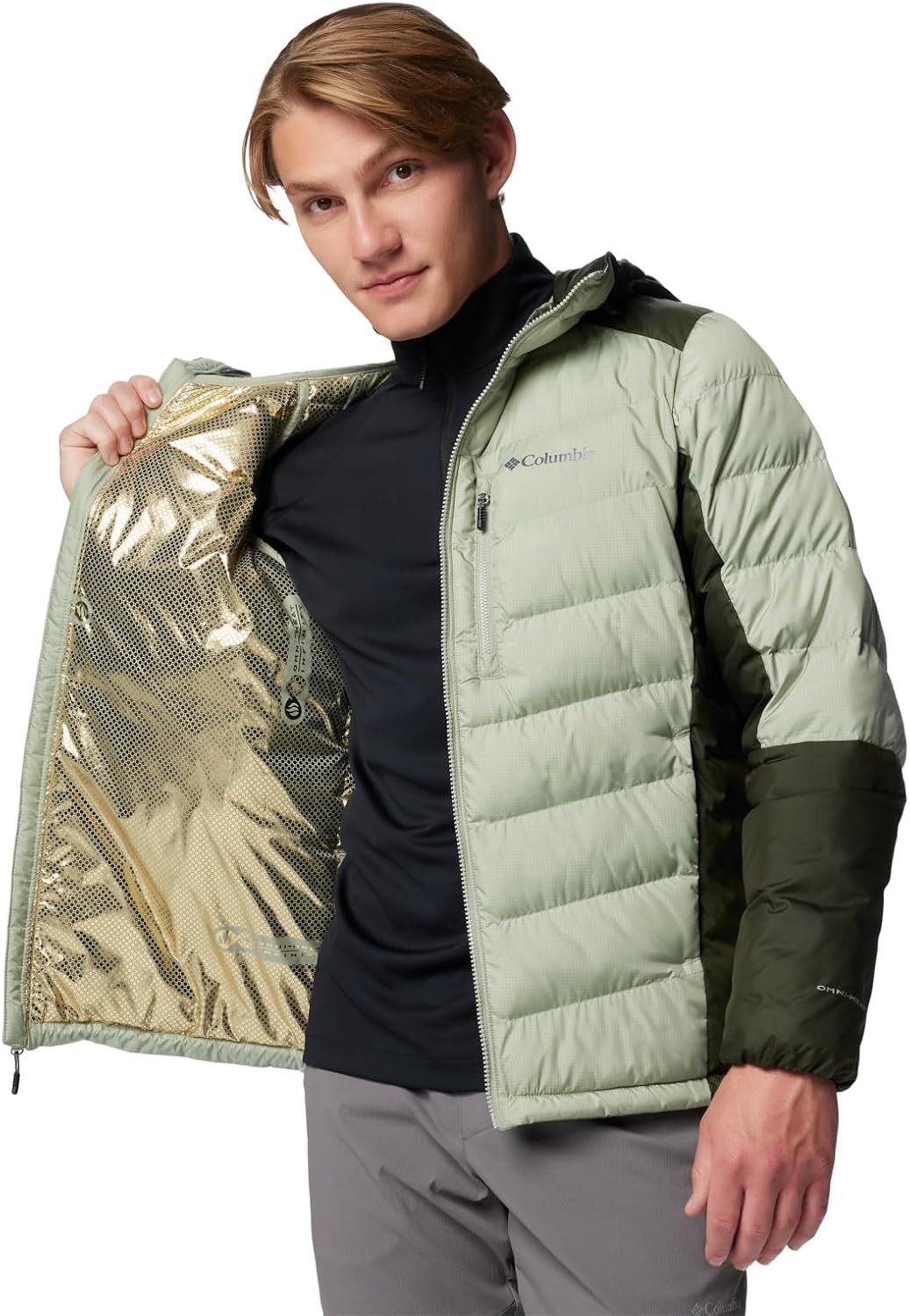 image:imageColumbia Mens Labyrinth Loop II Hooded JacketSafariGreenscape
