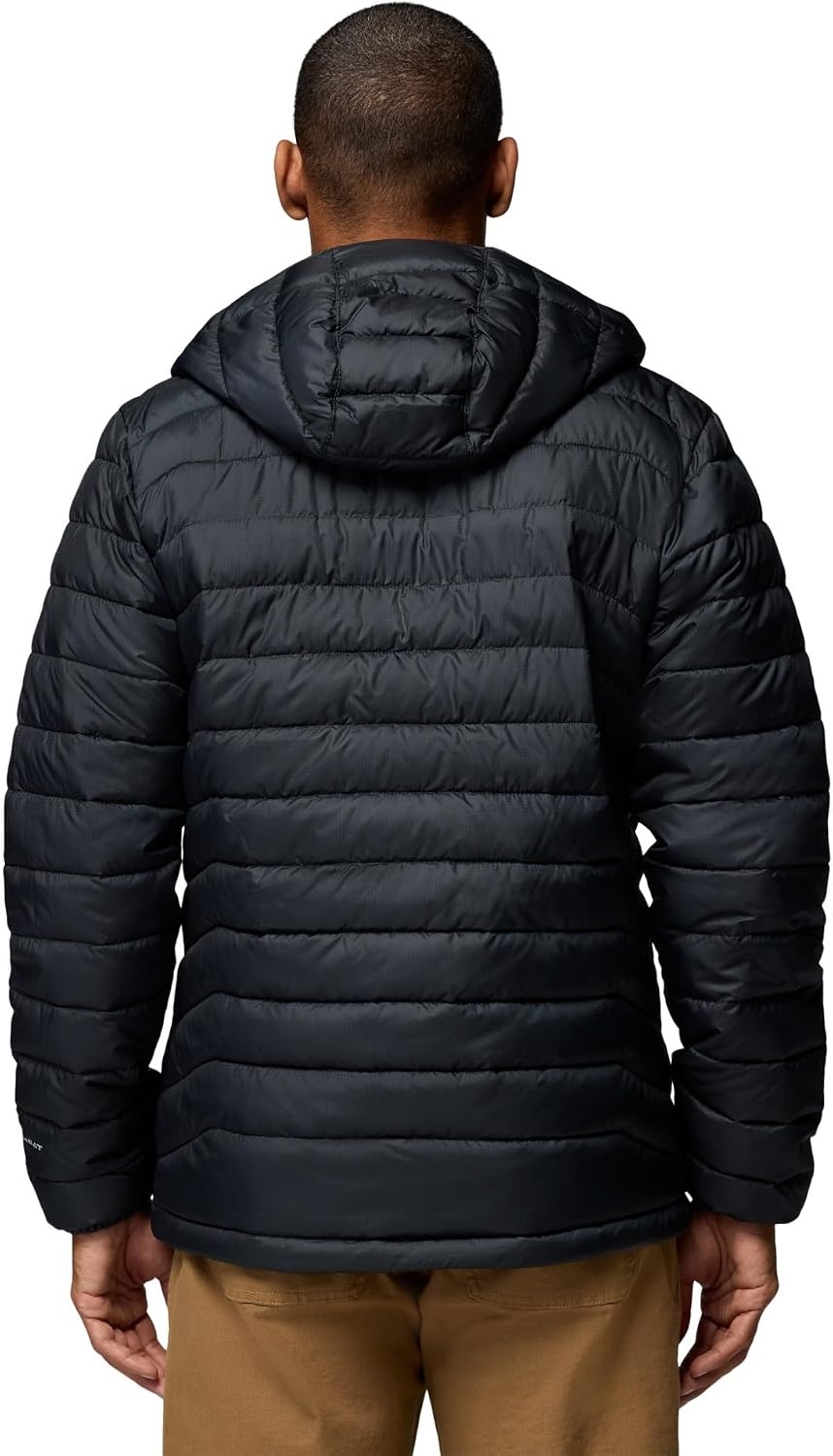 image:imageColumbia Mens Powder Lite II Hooded JacketBlack Ripstop